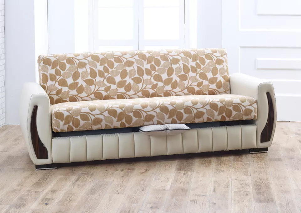 Newbury 3 Seater Ottoman Storage Sofa Bed Modern Luxury Bedroom - UK MADE