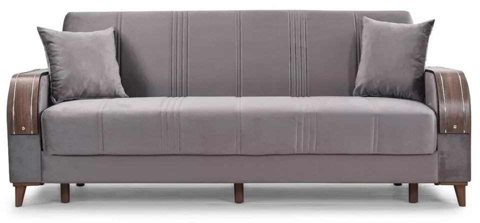 Turkish 3 Seater Ottoman Storage Sofa Bed Modern Luxury Bedroom with Cushions