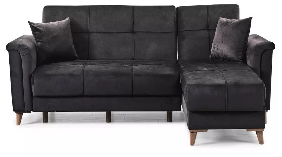 Elegant & Modern Design Turkish Corner Sofa Bed with Ottoman Storage
