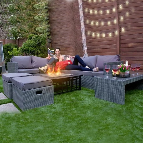 8 Seater Rattan Corner Sofa Set