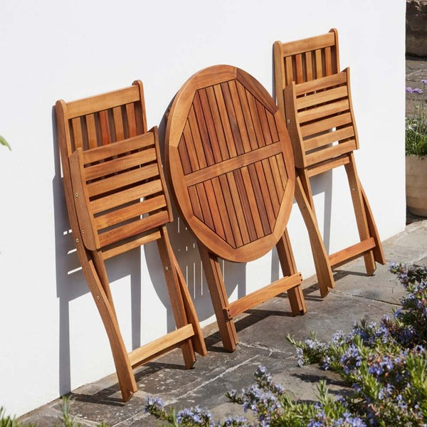3 Piece Acacia Hardwood Garden Bistro Set