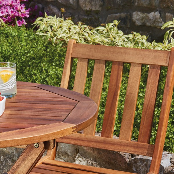 3 Piece Acacia Hardwood Garden Bistro Set