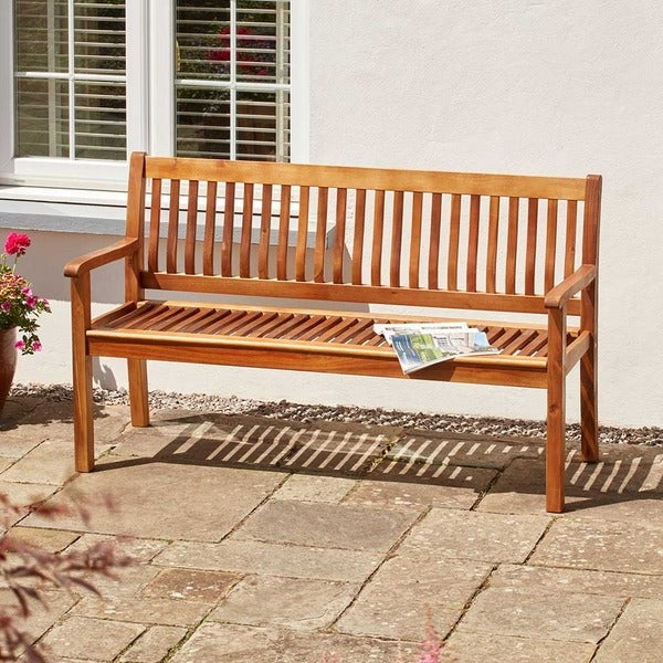 Acacia Seren Wooden Outdoor Garden Bench