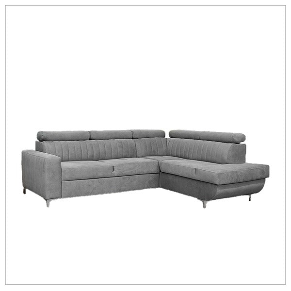 Houston Grey Corner Sofa Bed
