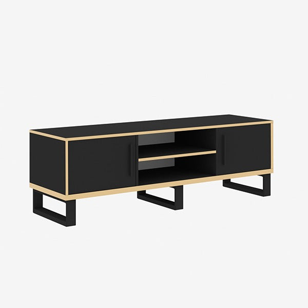 Golden Bedroom Set With Wall Unit