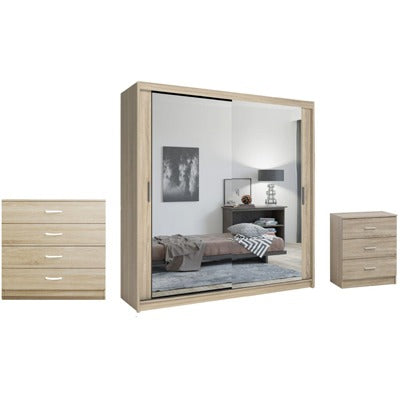 QUEEN BLACK BEDROOM SET