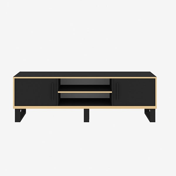 Golden Bedroom Set With Wall Unit