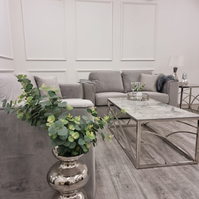 Hudson 3 & 2 Seater Sofa with fixed back cushion