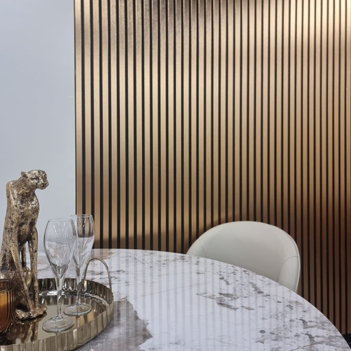 **PROMO** WPC Wall Panels - Wood Effect Slatted Wall Panels - 235cm x 15cm (14 pack)