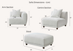 ALUXO® Lottie Modular Corner Group in Polar Boucle