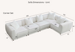 ALUXO® Lottie Modular Corner Group in Polar Boucle