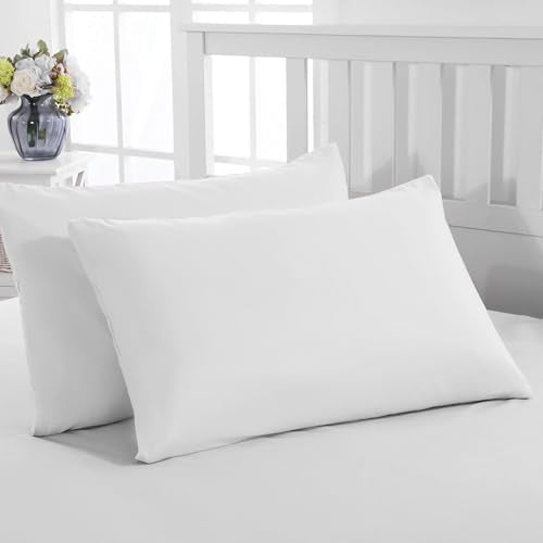 Pillow Cases 2 Pack Standard Size Polyester Cotton Pillow Cover with Envelop Closure Wrinkle Fade Resistant Pillowcases Machine Washable