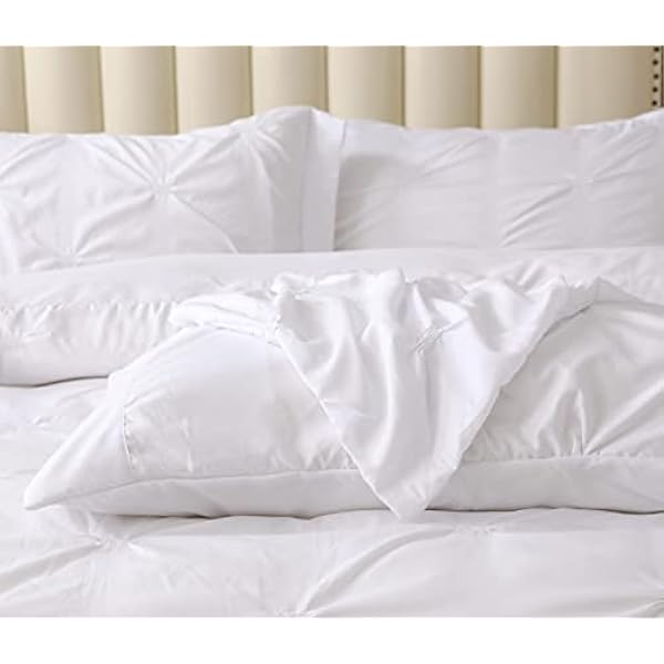 3 Piece Pintuck Duvet Cover Set Luxury Microfiber Soft Bedding Set Quilt Cover With 2 Pillow Cases