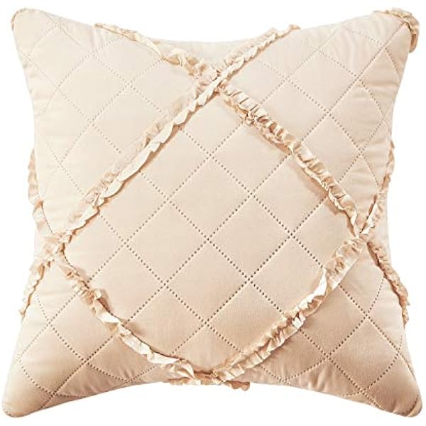 Quilted Bedspread Embossed Pattern Comforter Coverlet Bedding Set Bed Throw With 2 Pillow Shams
