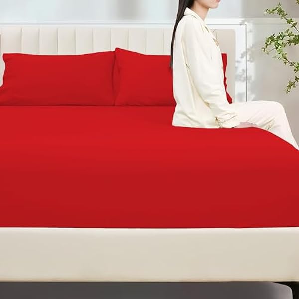 Brushed Microfiber Fitted Sheet 30 Cm Deep Pocket Easy Care Bed Sheet Ultra Soft Bottom Sheet Shrinkage & Fade Resistant