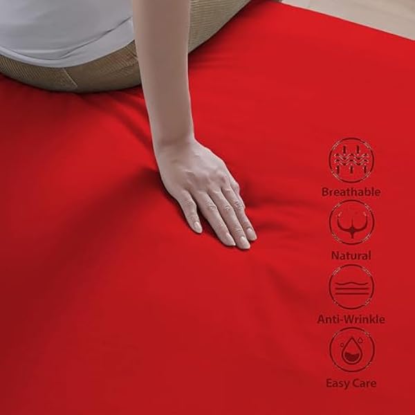 Brushed Microfiber Fitted Sheet 30 Cm Deep Pocket Easy Care Bed Sheet Ultra Soft Bottom Sheet Shrinkage & Fade Resistant