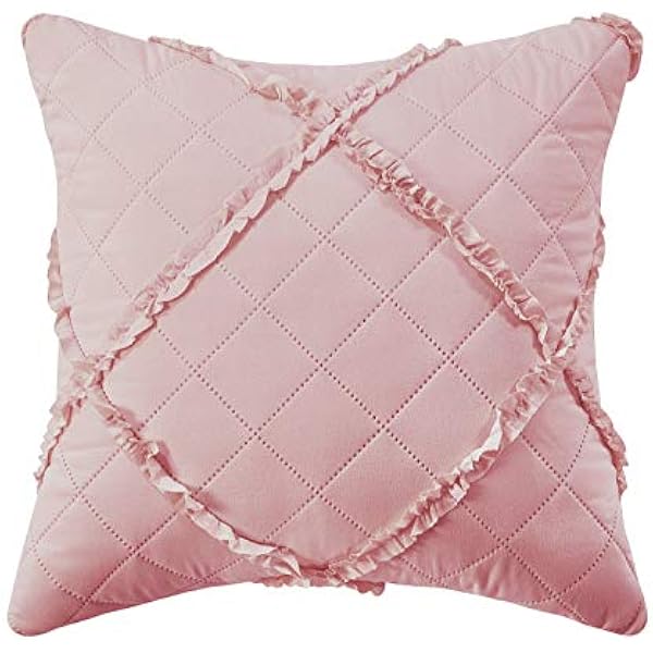 Quilted Bedspread Embossed Pattern Comforter Coverlet Bedding Set Bed Throw With 2 Pillow Shams