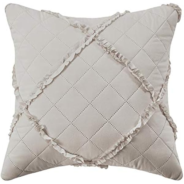 Quilted Bedspread Embossed Pattern Comforter Coverlet Bedding Set Bed Throw With 2 Pillow Shams