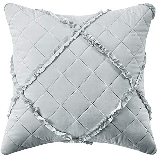 Quilted Bedspread Embossed Pattern Comforter Coverlet Bedding Set Bed Throw With 2 Pillow Shams