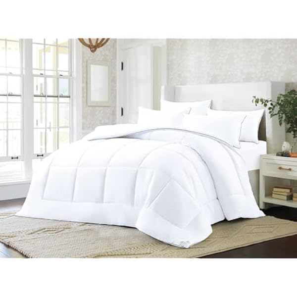 Duvets Microfiber Premium Hotel Quality Anti-Allergy Soft Cozy Quilts All Season Duvet Feels Like Down