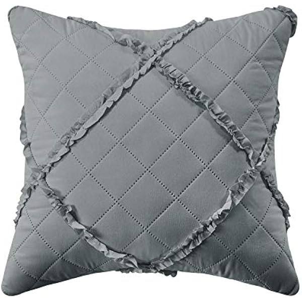 Quilted Bedspread Embossed Pattern Comforter Coverlet Bedding Set Bed Throw With 2 Pillow Shams