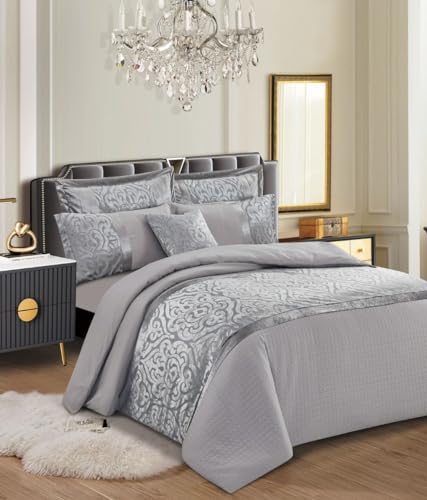 3 Piece Infinix Duvet Cover Set Soft Jacquard Velvet Bedding Quilt Cover Set with Pillow Cases Hypoallergenic Machine Washable