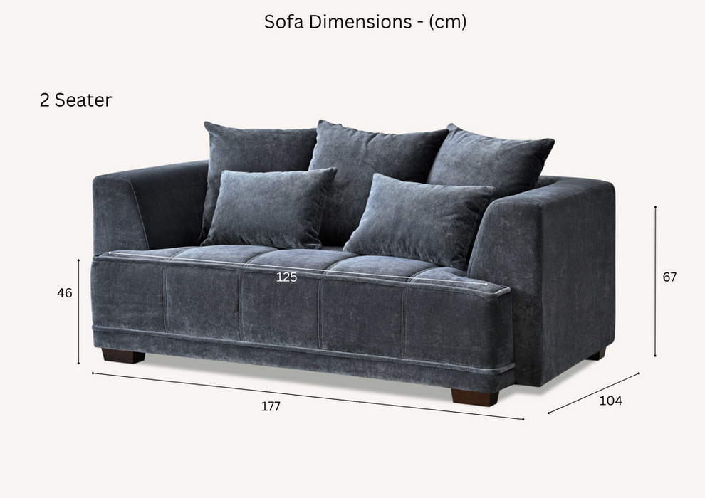 Aluxo Gramercy Group In Steel Velvet