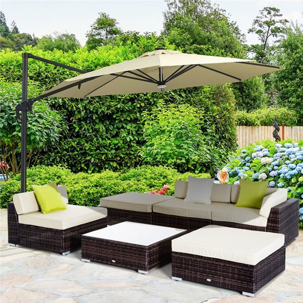 5 Seater Luxury Rattan Outdoor Furniture Set