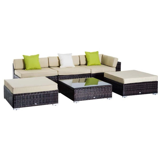 5 Seater Luxury Rattan Outdoor Furniture Set