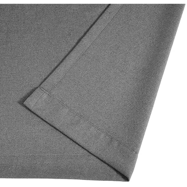 Blackout Curtains for Bedroom Soft Thermal Insulated Heavy Curtains Eyelet Ring Top Readymade Blackout Living Room Curtains Pair Panels with Tiebacks