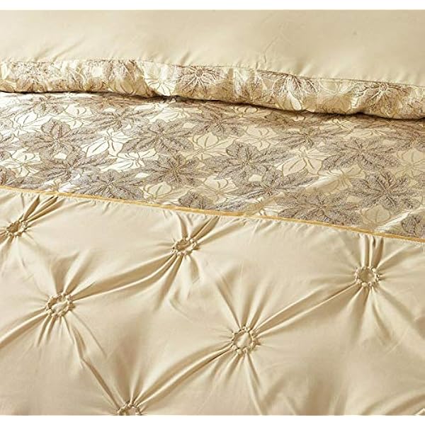3 Piece Duvet Cover Set Pintuck Design Jacquard Quilt Cover Bedding Set with 2 Pillow Cases