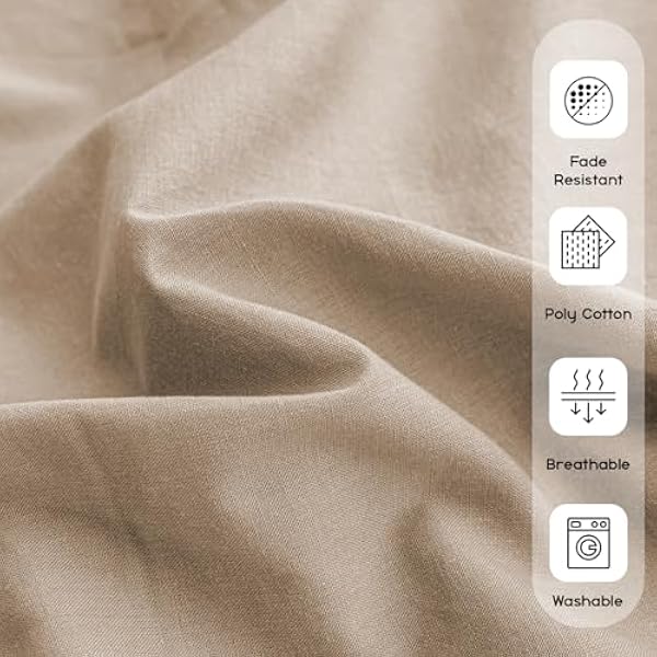 Pillow Cases 2 Pack Standard Size Polyester Cotton Pillow Cover with Envelop Closure Wrinkle Fade Resistant Pillowcases Machine Washable