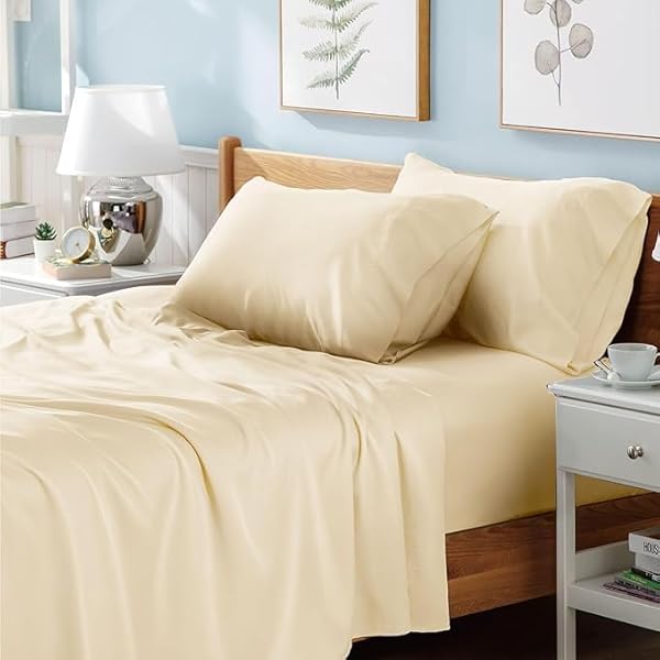 Luxury Polyester Cotton Percale Flat Sheet Bedding - Soft, Cozy, Wrinkle and Fade Resistant Bed Top Sheet Bedding Flat Sheet