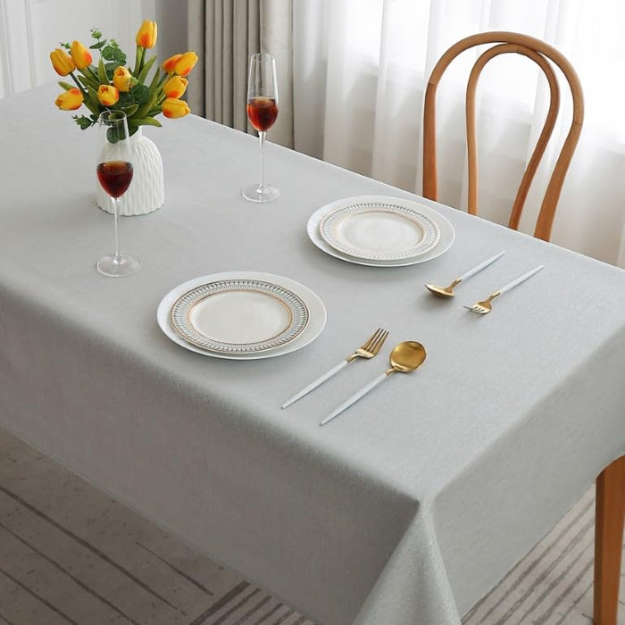Home Decorative Glitter Rectangular Round Tablecloth Washable Dinning Table Cover Protector for Restaurant, Kitchen Dinning Party