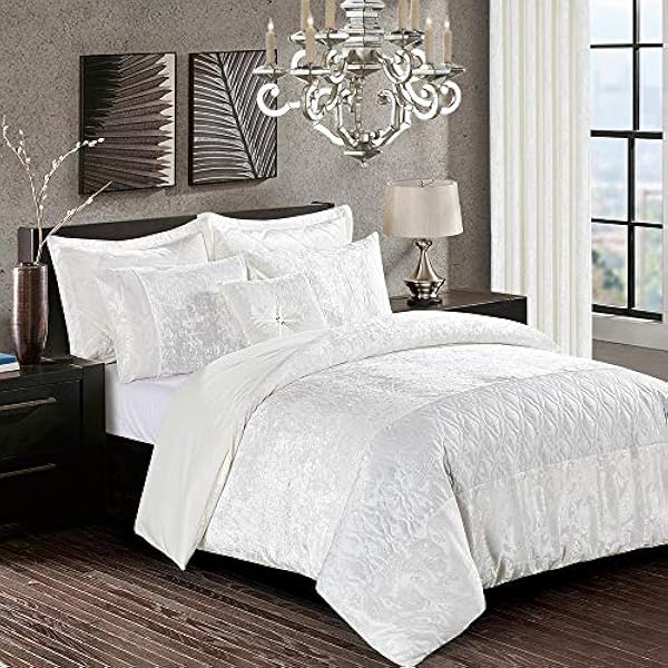 Solid Crushed Velvet Duvet Cover Luxury 3 Piece Bedding Set Ultra Soft Quilt Cover Easy Care Bedding