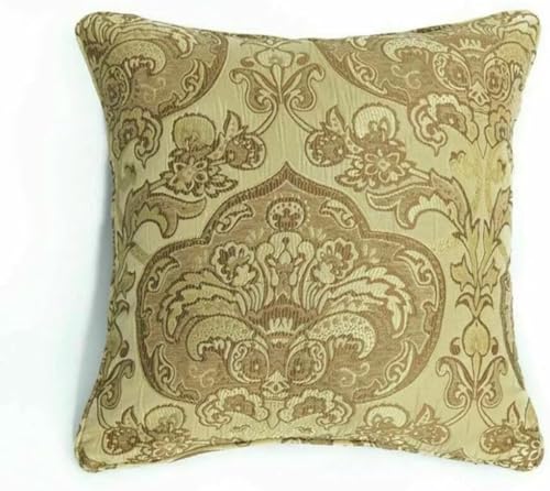 Cushion Covers 43 x 43 cm Jacquard Square Throw Pillow Sofa Cushion for Chair Bed Decorative Floral Cushion for Bedroom