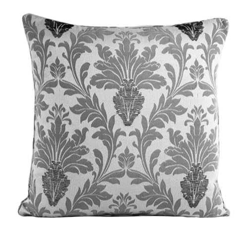 Cushion Covers 43 x 43 cm Jacquard Square Throw Pillow Sofa Cushion for Chair Bed Decorative Floral Cushion for Bedroom