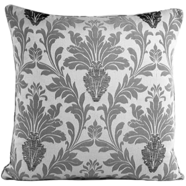Cushion Covers 43 x 43 cm Jacquard Square Throw Pillow Sofa Cushion for Chair Bed Decorative Floral Cushion for Bedroom