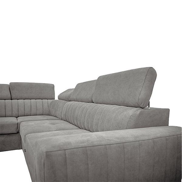 Houston Grey Corner Sofa Bed
