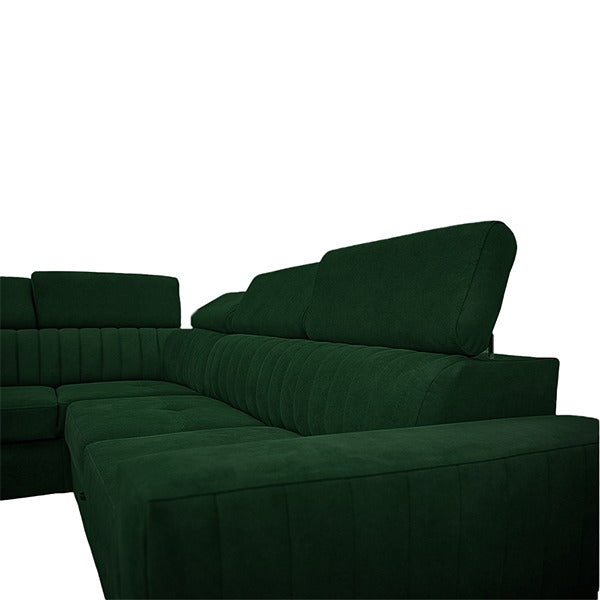 Houston Green Corner Sofa Bed