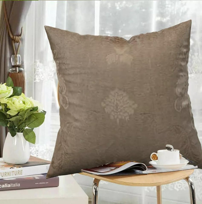 Cushion Covers 43 x 43 cm Jacquard Square Throw Pillow Sofa Cushion for Chair Bed Decorative Floral Cushion for Bedroom