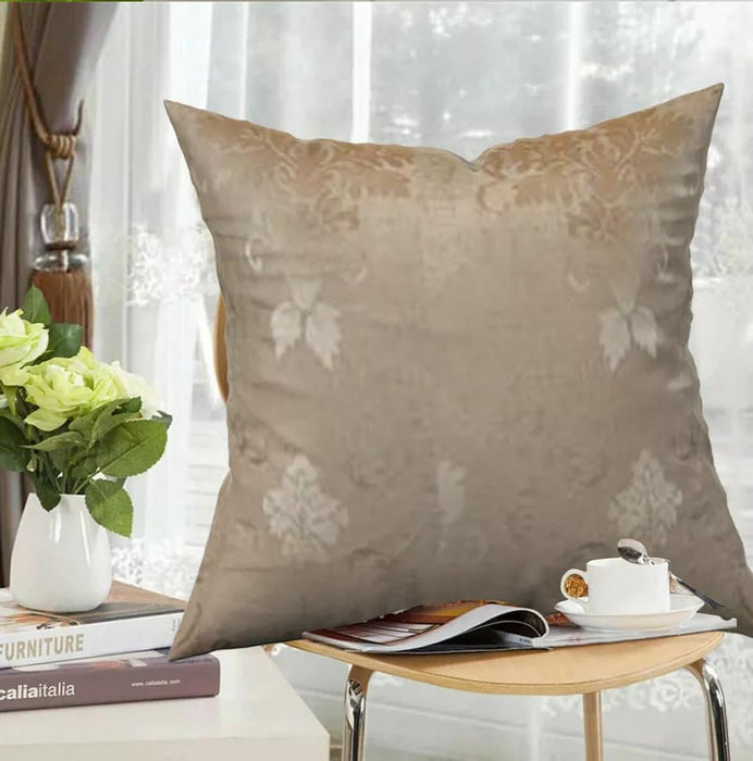Cushion Covers 43 x 43 cm Jacquard Square Throw Pillow Sofa Cushion for Chair Bed Decorative Floral Cushion for Bedroom