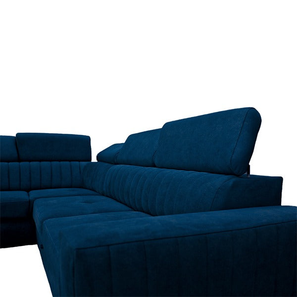 Houston Blue Corner Sofa Bed