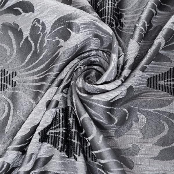 Richmond Curtains for Living Room Ring Top Jacquard Curtains Fully Lined Modern Panels Eyelet Curtains for Bedroom with Tie Backs