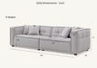 ALUXO® Murray Sofa Range in Putty Boucle