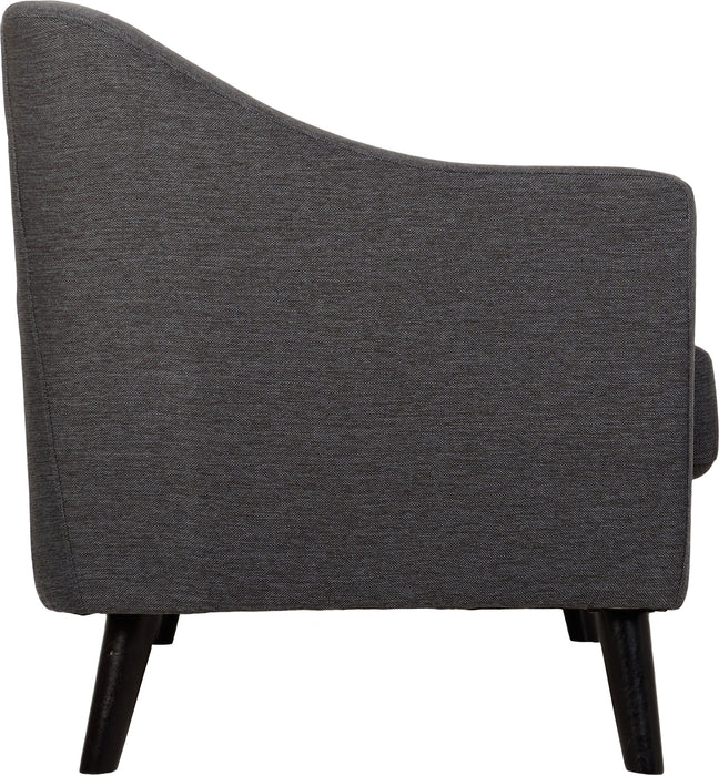 Ashley 1 Seater Sofa Dark Grey Fabric