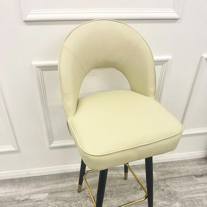 Astra Bar Stool Cream Leather