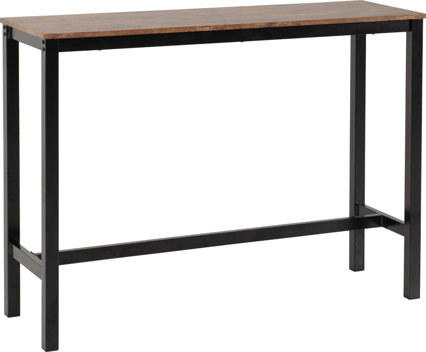 Athens Breakfast Bar Set Acacia Effect/Black