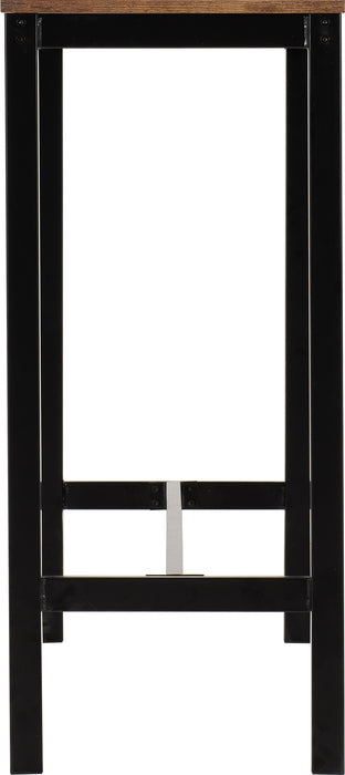 Athens Breakfast Bar Set Acacia Effect/Black