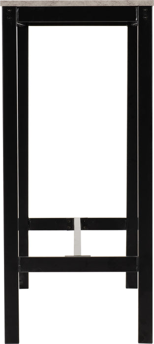 Athens Breakfast Bar Set Concrete Effect/Black